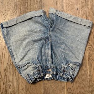 Celine cuffed jean shorts